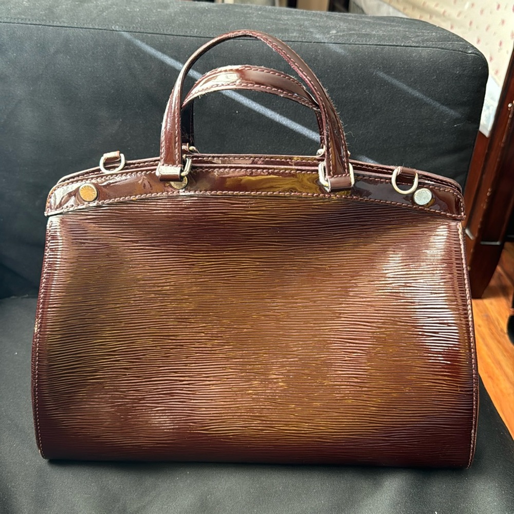 Louis Vuitton Prune Electric Epi Leather Brea Bag PM